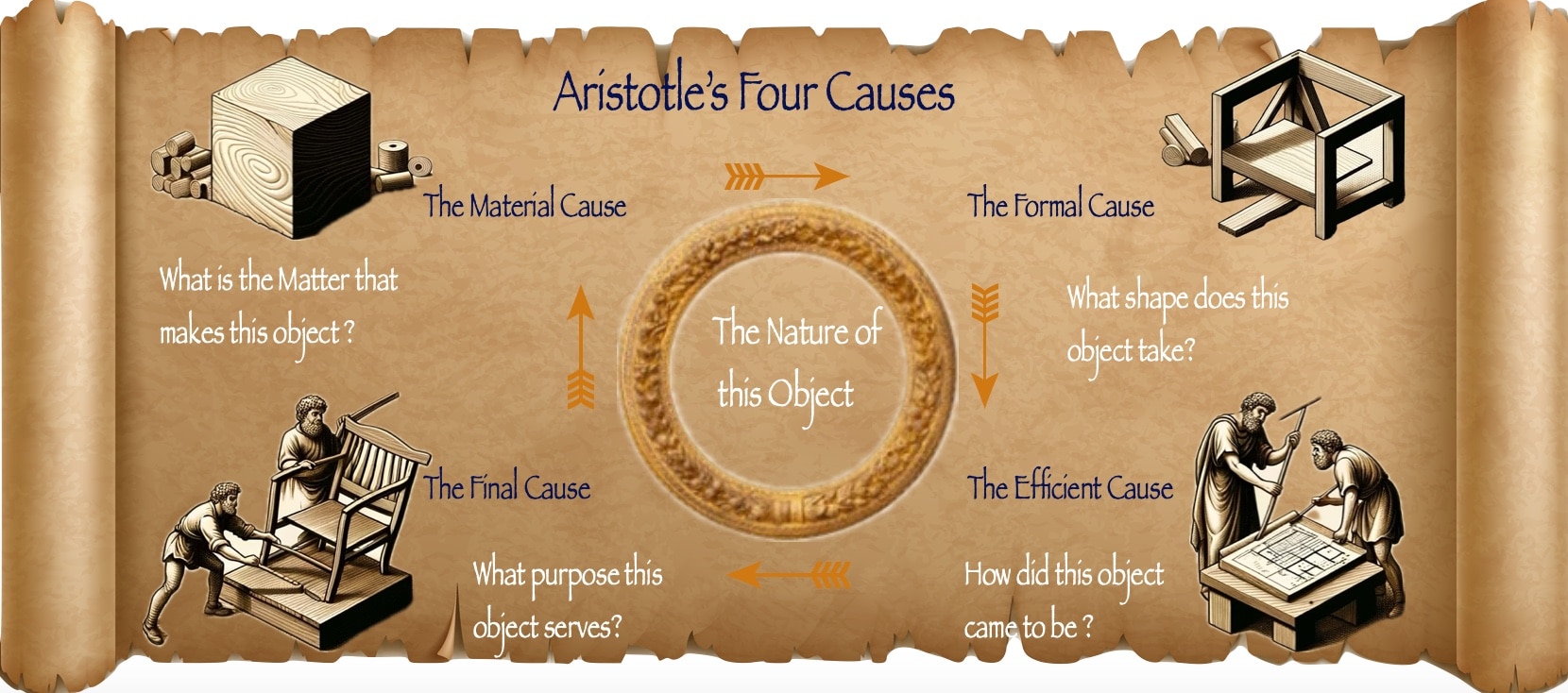 Aristotle's four causes Carmel Cayouf, SLAM